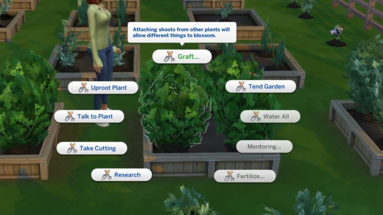 How to Graft onto Plants in The Sims 4