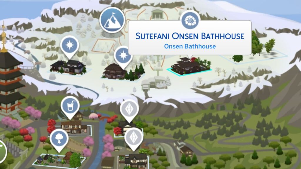 A screenshot showing the Sitefani Onsen Bathhouse 
