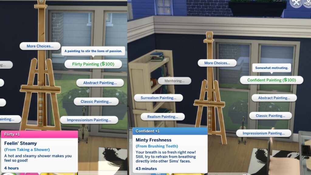 a screenshot showing how to make emotional paintings