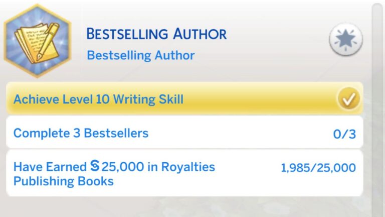 How to Write Bestsellers in The Sims 4