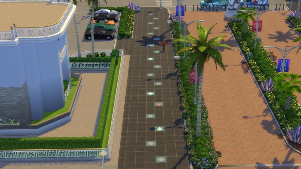 A screenshot from The Sims 4 of the location of the Starlight Boulevard 