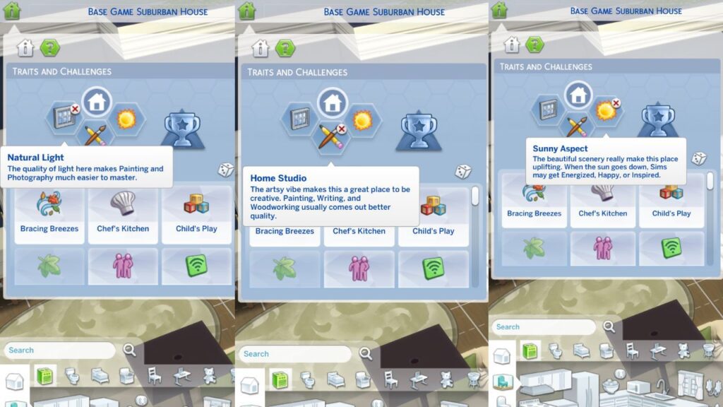 A screenshot showing the best lot traits for painting