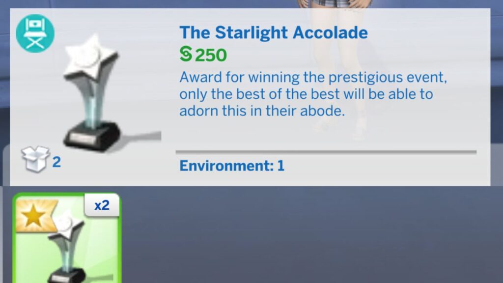 A screenshot of The Starlight Accolade build mode listing 