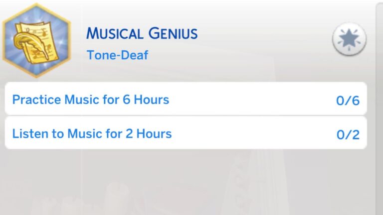 The Sims 4 Musical Genius Aspiration