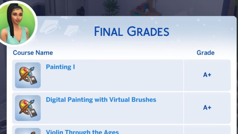 How to Get an A in University in The Sims 4