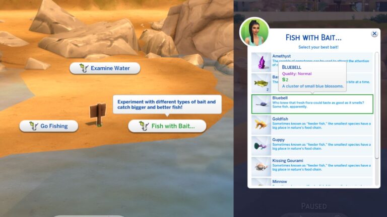 How to Catch Fish Using Bait in The Sims 4