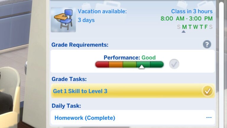 How to Have a Child Earn an A in High School in The Sims 4