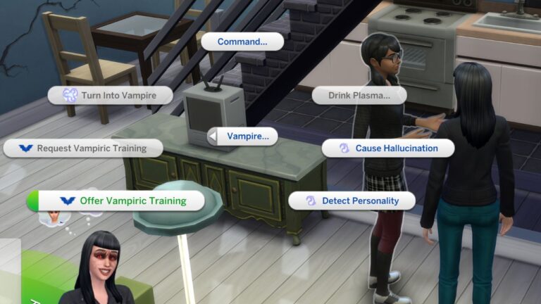 How to Train Offspring as a Vampire in The Sims 4