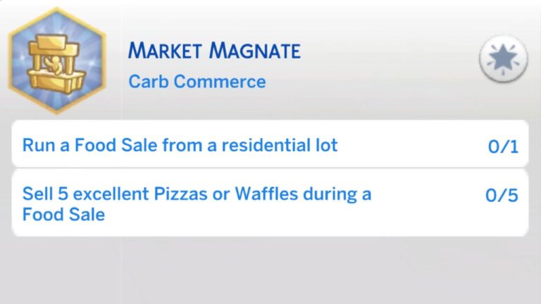 The Sims 4 Market Magnate Aspiration