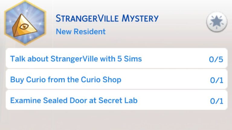 The Sims 4 Strangerville Mystery Aspiration