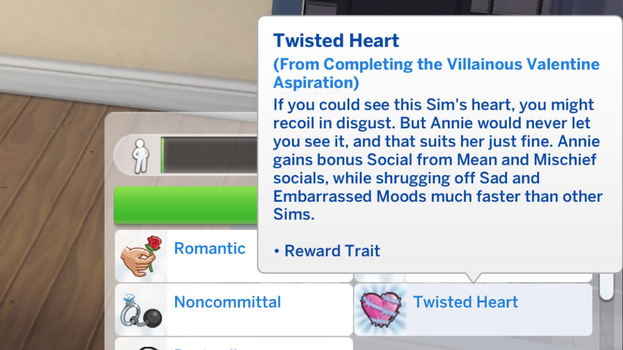 Sims 4 Villainous Valentine Aspiration simmingsimplified.com