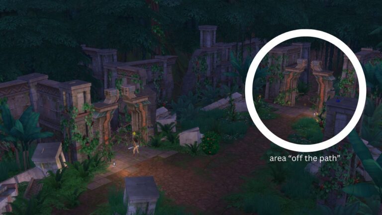 How to Find an Area off the Path in The Sims 4