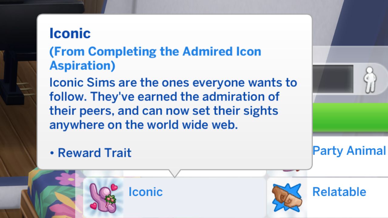 The Sims 4 Admired Icon Aspiration - Simming Simplified