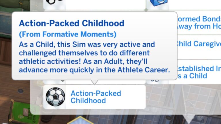 Sims Action Tags The Sims 4 Be Active Formative Moment - Simming Simplified