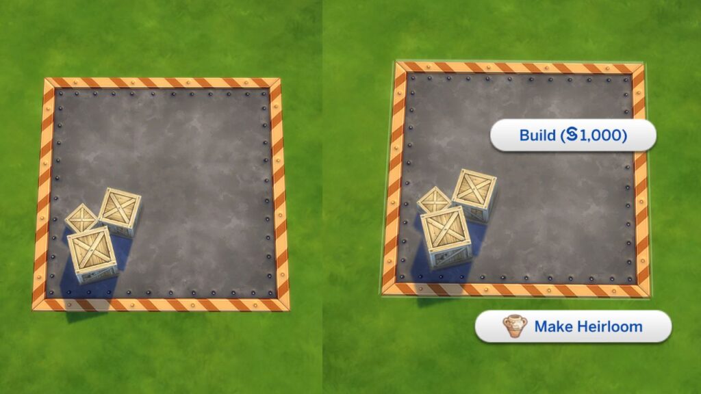 A screenshot from The Sims 4 showing how to build a rocket ship