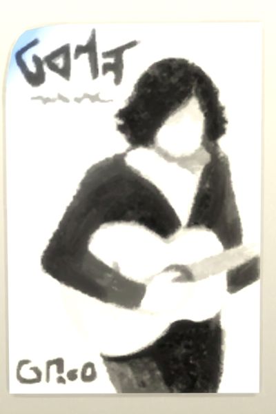 A screenshot from The Sims 4 showing the city poster named William Goes Acoustic