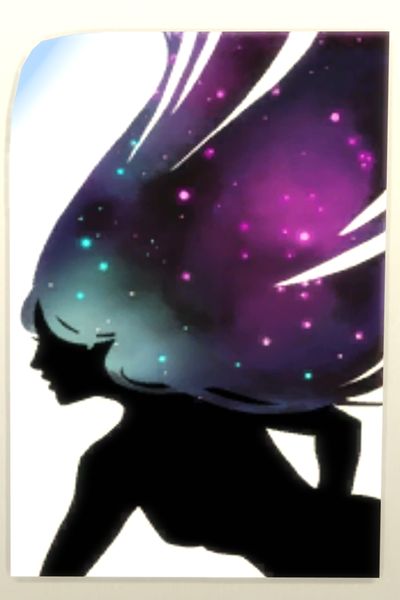 A screenshot from The Sims 4 showing the city poster named Stargarden Maiden