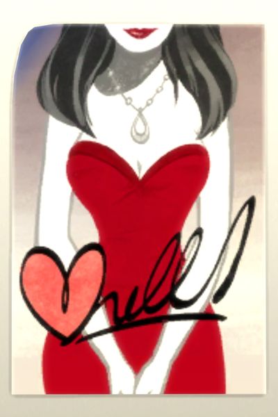 A screenshot from The Sims 4 showing the city poster named Red Hearts, White Diamonds