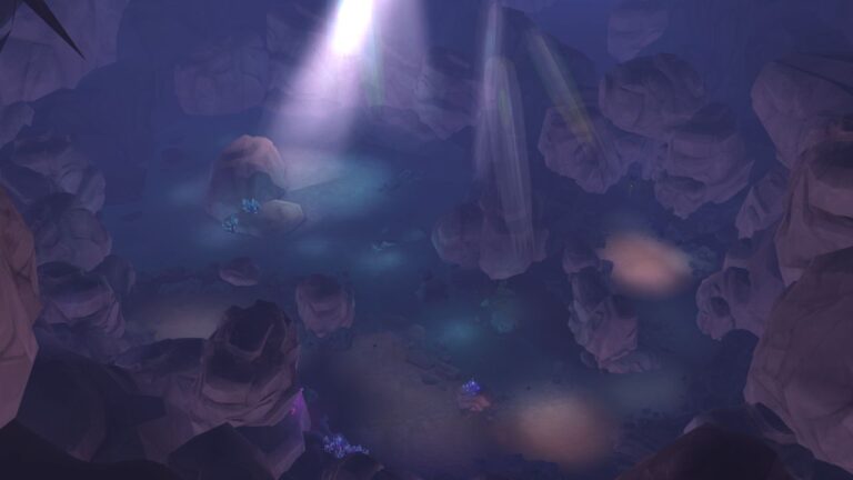 A screenshot from The Sims 4 showing Forgotten Grotto