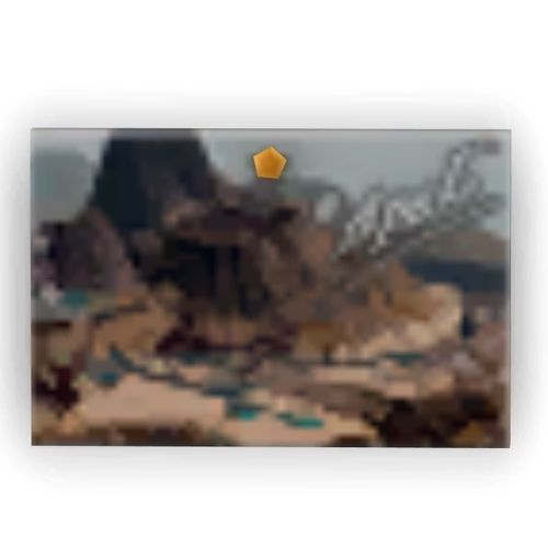 A screenshot from The Sims 4 showing a postcard from lunar lakes