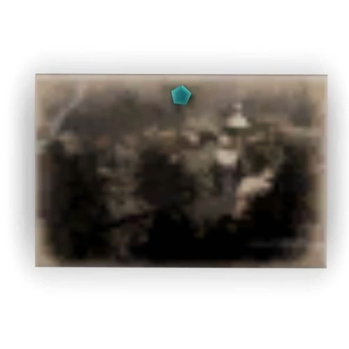 A screenshot from The Sims 4 showing a postcard from midnight hollow