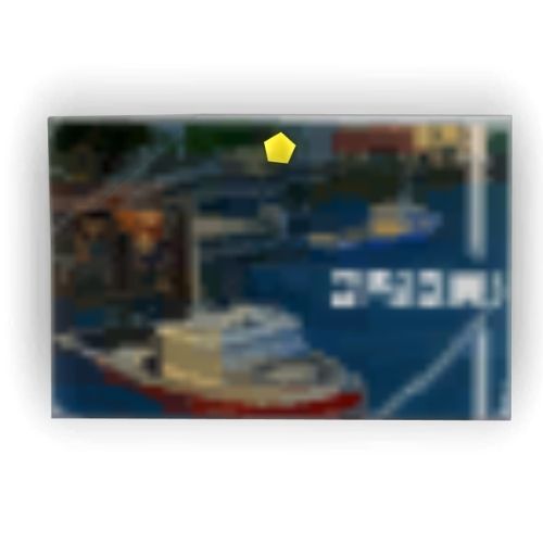 A screenshot from The Sims 4 showing a postcard from Whiskerman's Wharf