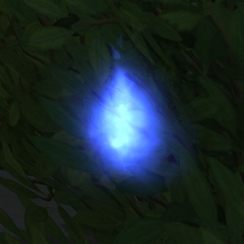 A screenshot from The Sims 4 showing will-o-the-wisp