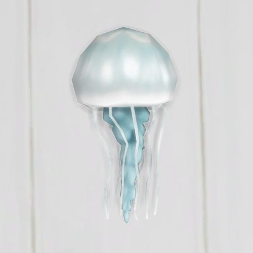 A screenshot from The Sims 4 showing a white floor with an astral pro-jellyfish