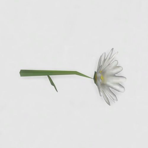 A screenshot from The Sims 4 showing a top down view of a daisy