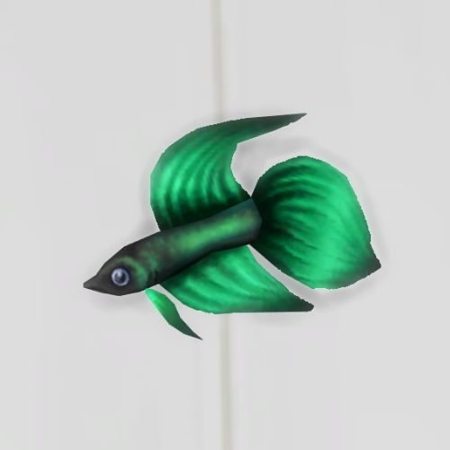 A screenshot from The Sims 4 showing a white floor with a green plakat