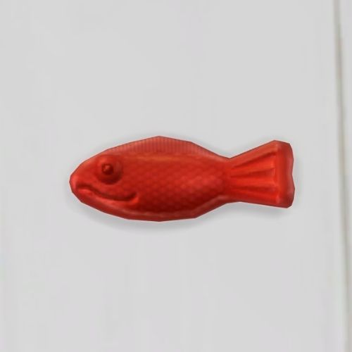 A screenshot from The Sims 4 showing a white floor with a gummie guppie