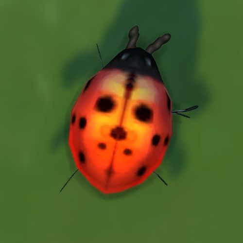 A screenshot from The Sims 4 showing a large lady bug