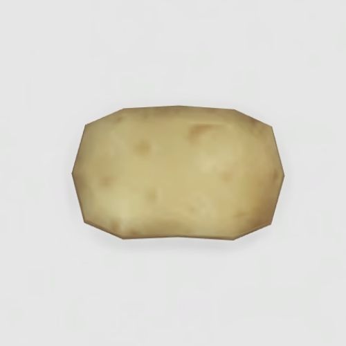 A screenshot from The Sims 4 showing a top down view of a potato