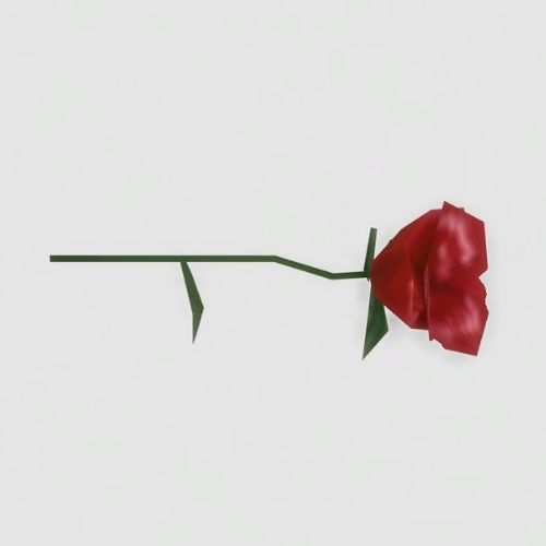 A screenshot from The Sims 4 showing a top down view of a rose