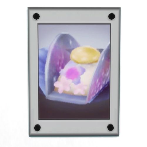 A screenshot from The Sims 4 showing the space taco print