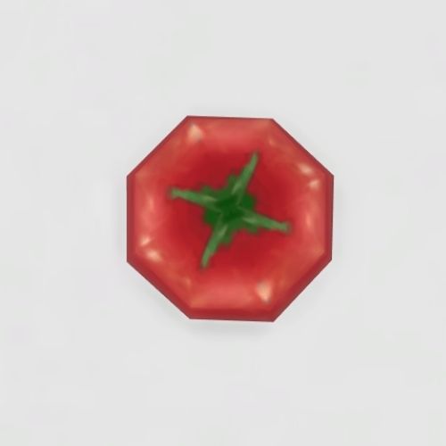 A screenshot from The Sims 4 showing a top down view of a tomato