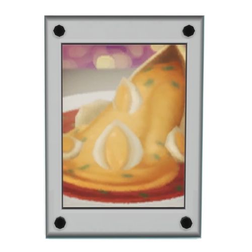 A screenshot from The Sims 4 showing the volcano pasta print